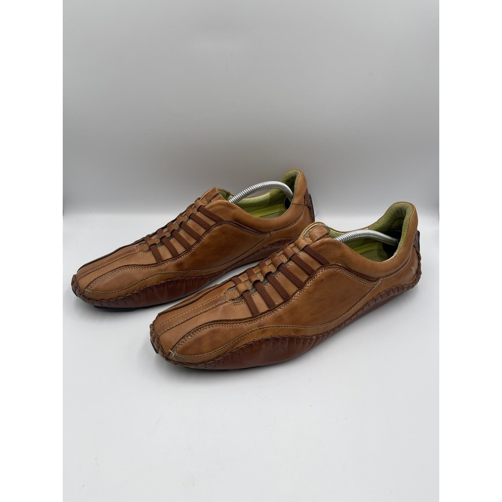 Pikolinos Fuencarral Mens Leather Driving Loafers Slip On Shoes Brown 47 13.5-14